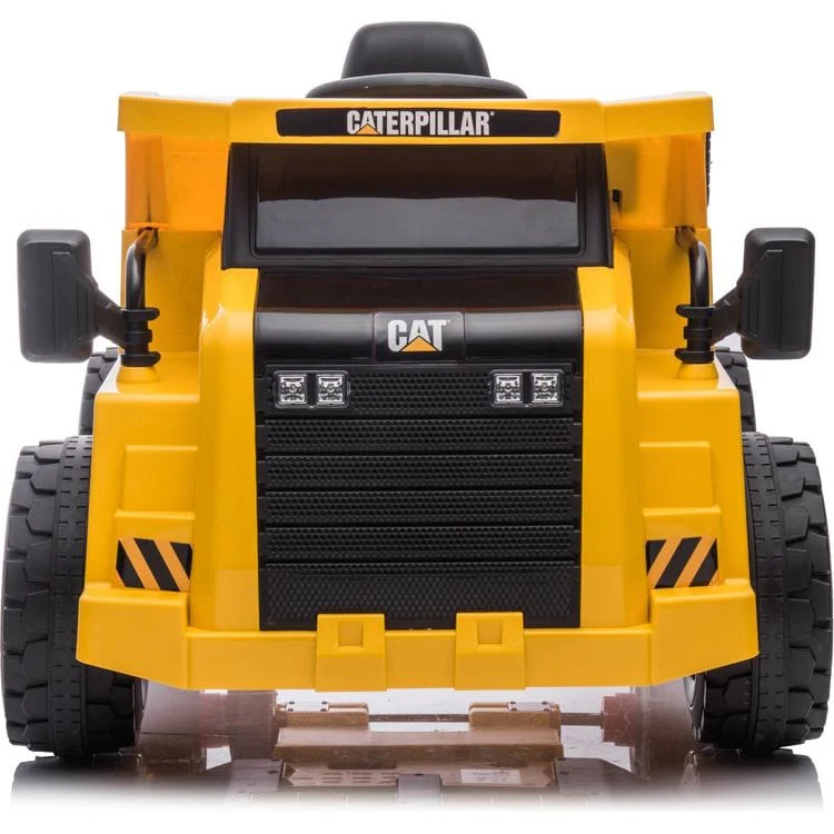 12V CAT Dump Truck 1-Seater Ride On - Yellow - Image 4