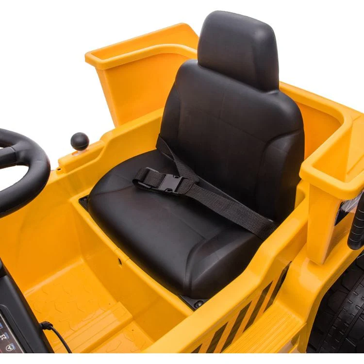 12V CAT Dump Truck 1-Seater Ride On - Yellow - Image 6