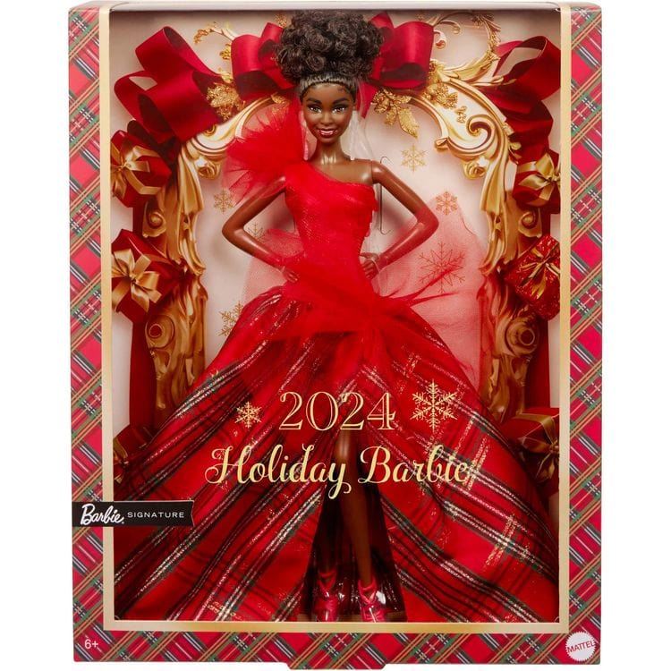 2024 Barbie Holiday Doll -  Black Hair - Image 6