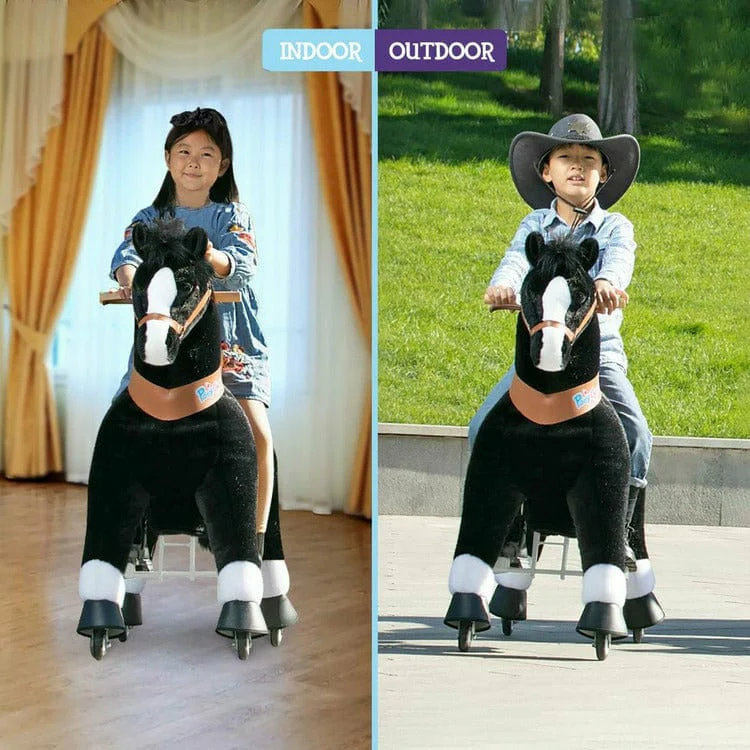 Black Model U Ride-On Horse - 7+ Years - Image 3