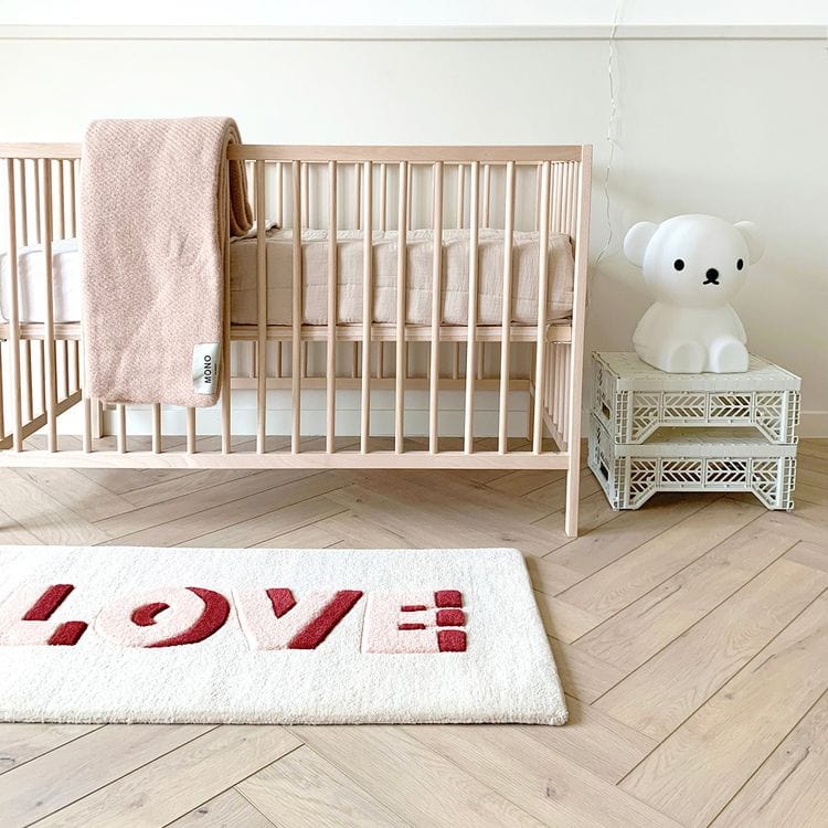 Love Rug - Cream/Red - Image 5
