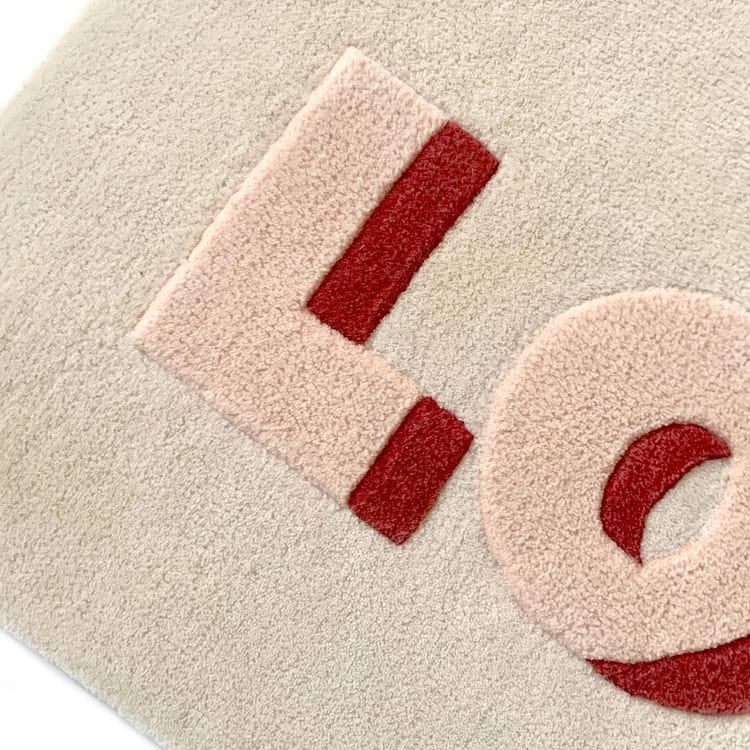 Love Rug - Cream/Red - Image 7