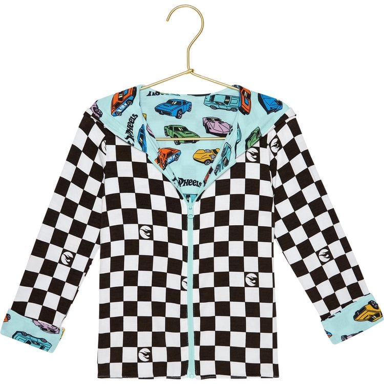 Retro Hot Wheels - Long Sleeve Reversible Kids Jacket - Image 3